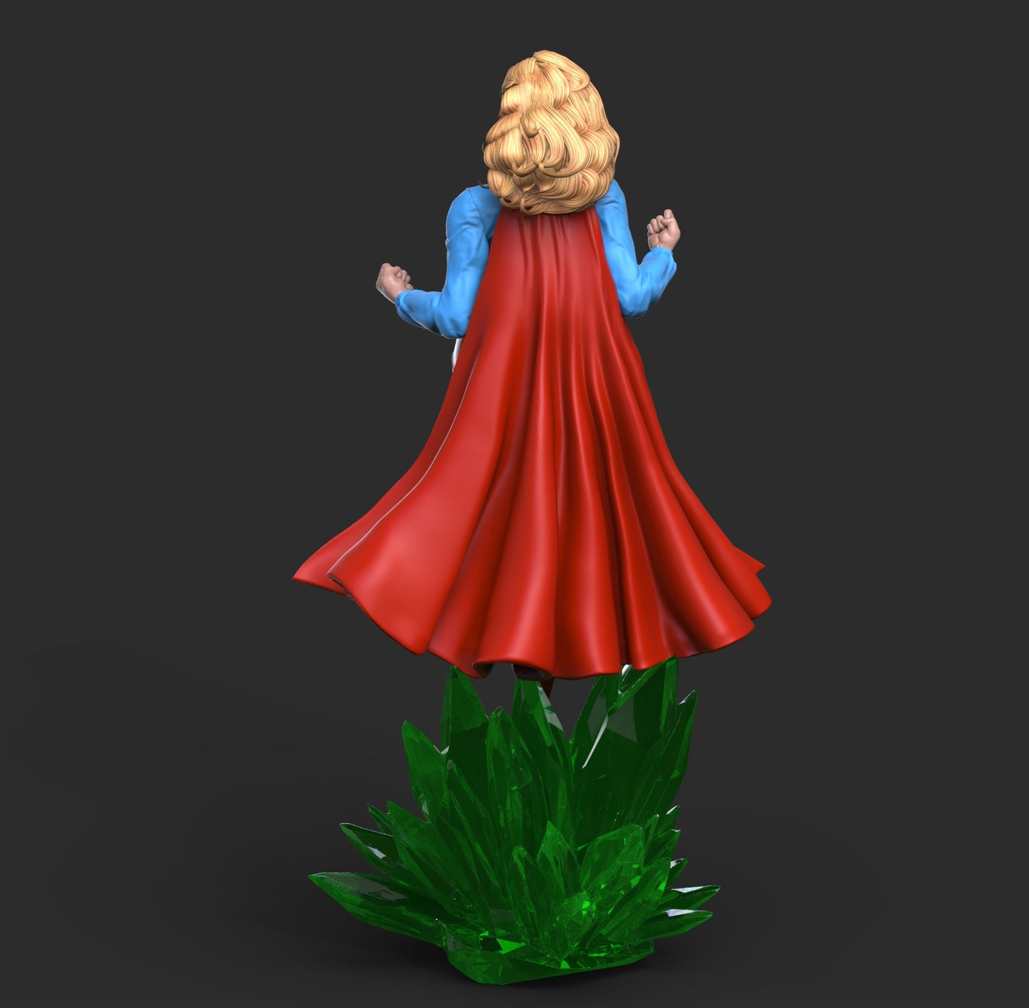 Supergirl Retro Statue 3D-Printed Kit