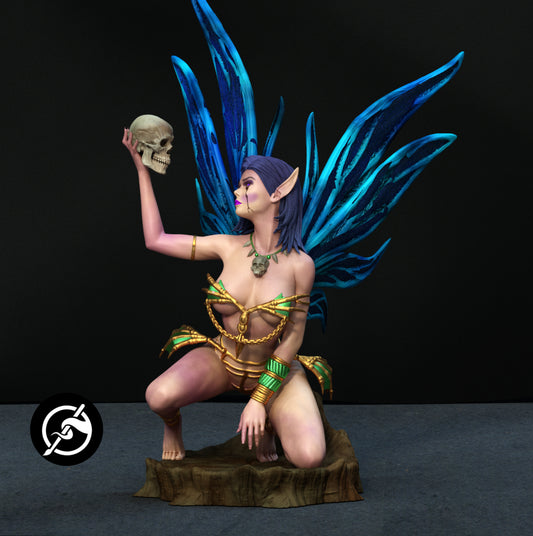 Dark Fairy Statue 3D-Printed Kit