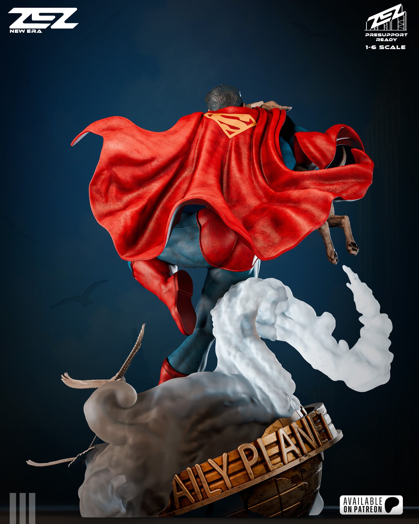 Superman And Krypto Statue