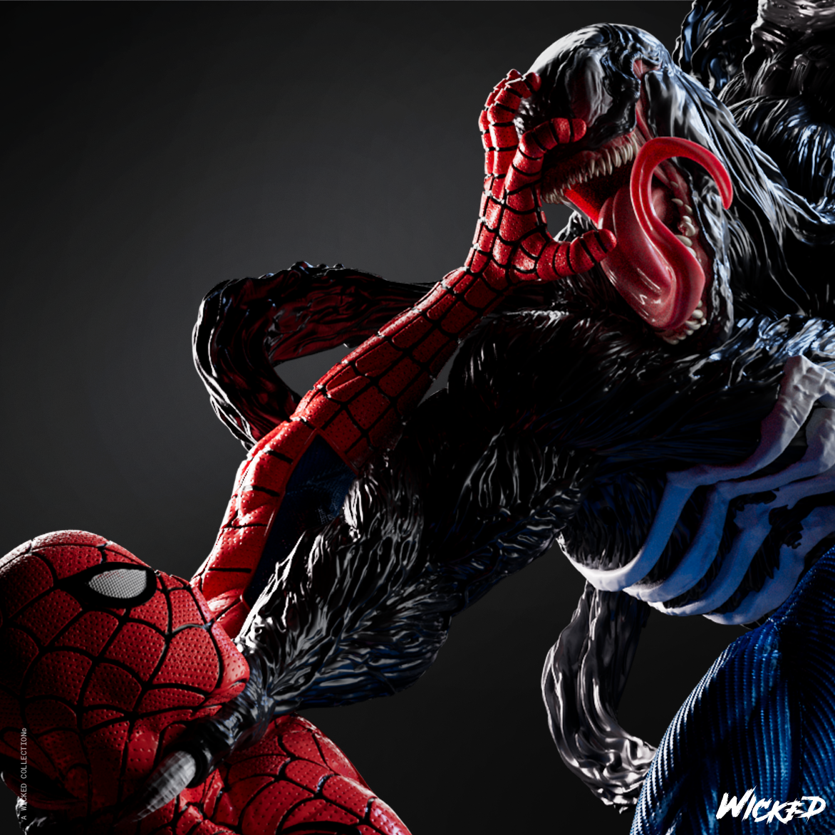 Venom and Spiderman V2 Diorama