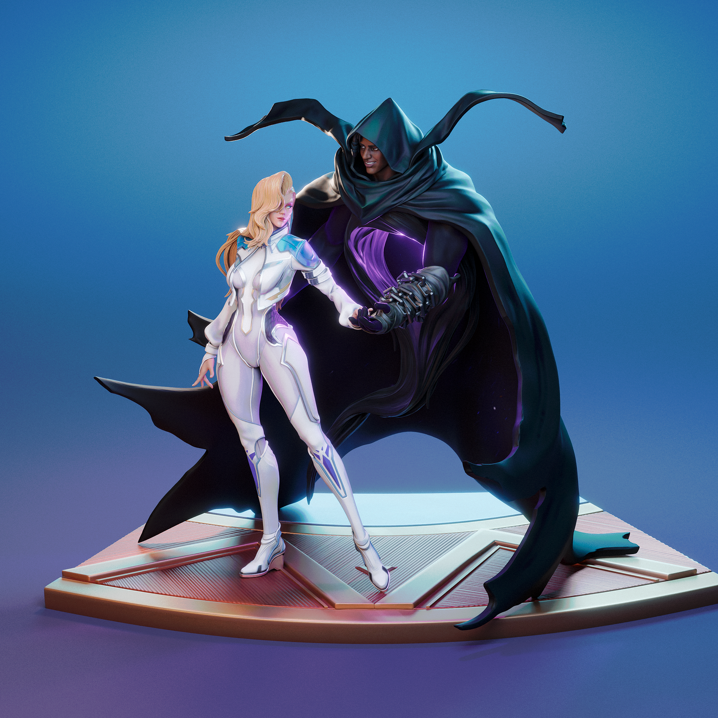Cloak And Dagger Statue