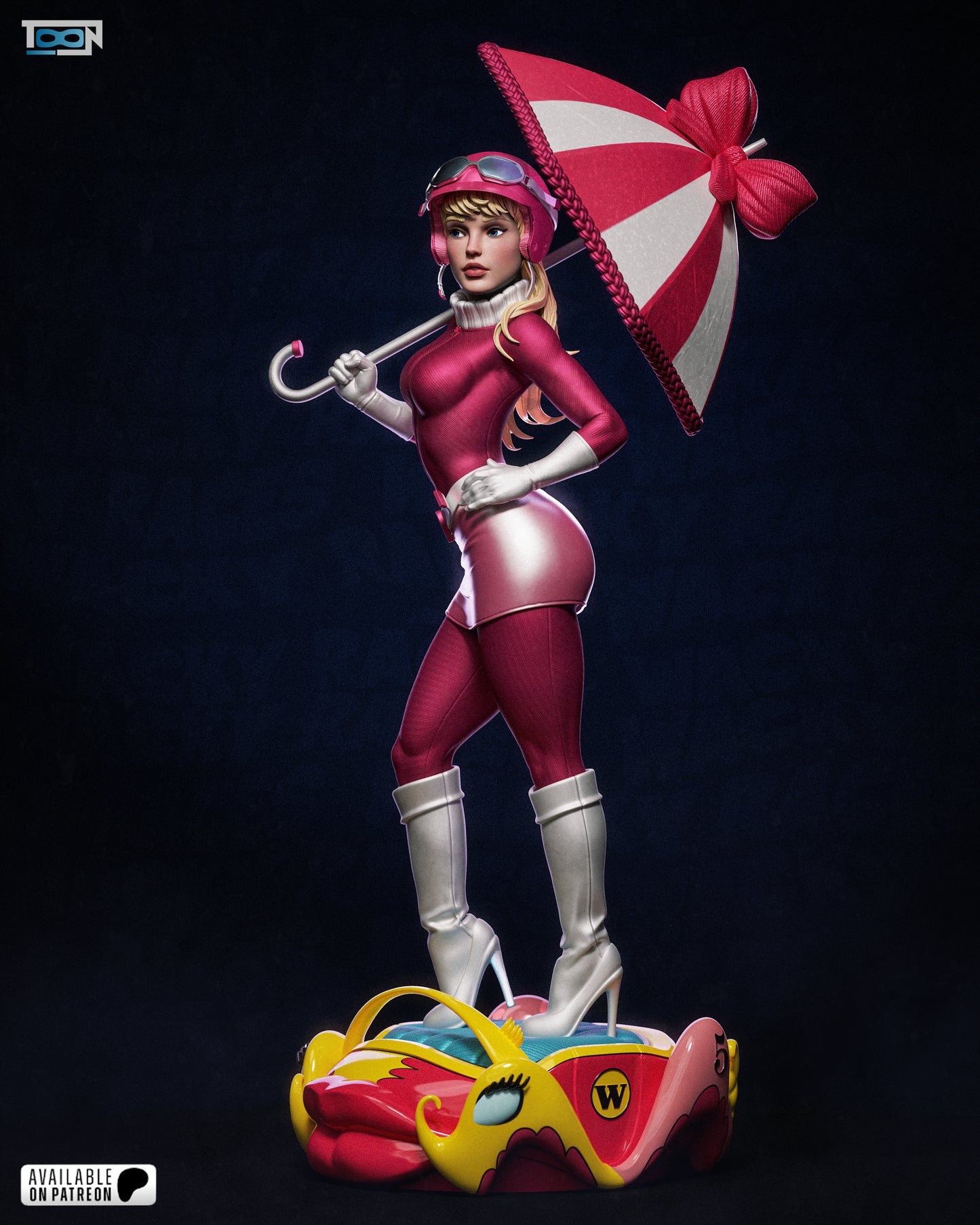 Penelope Pitstop Statue