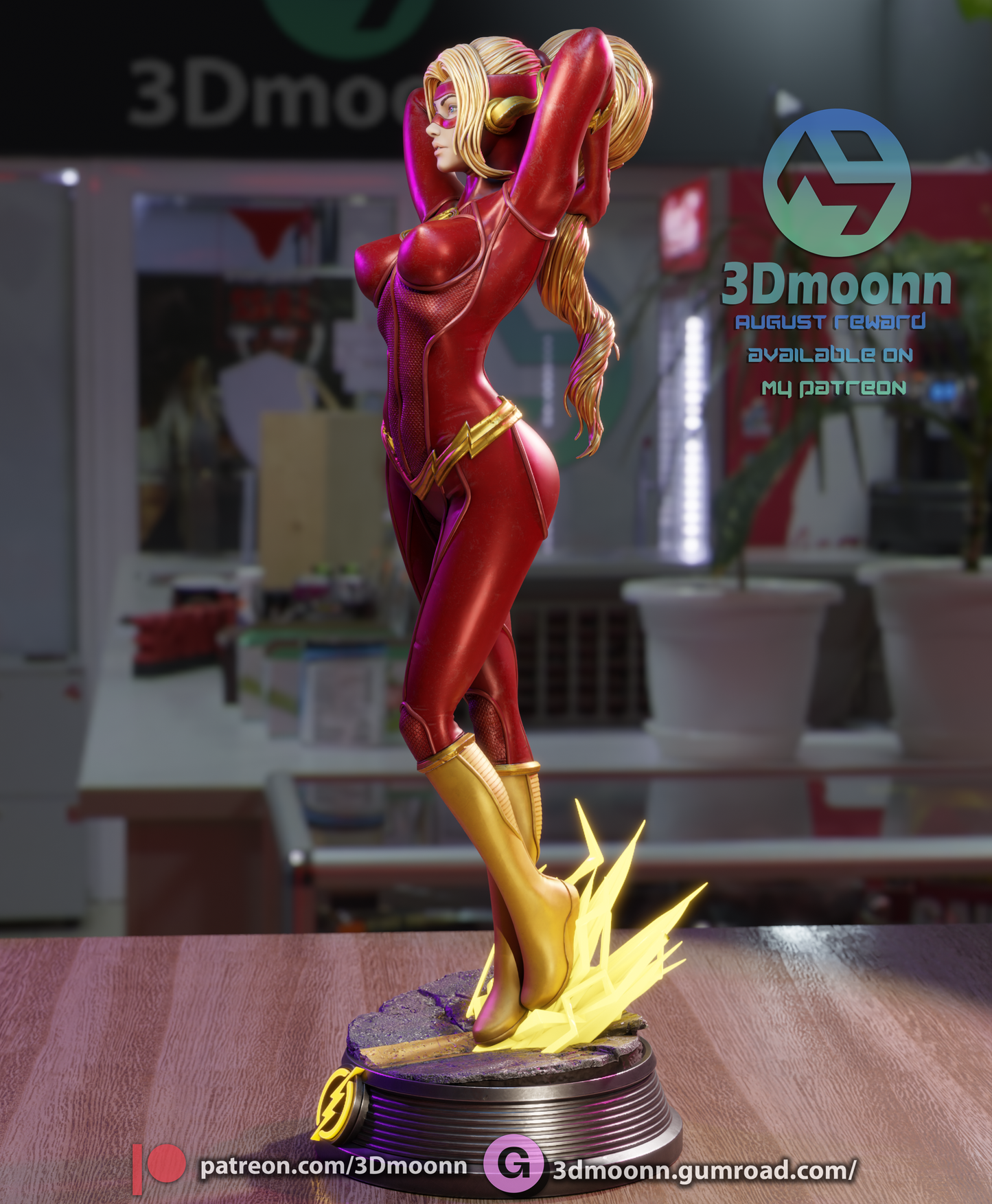 Lady Flash Statue