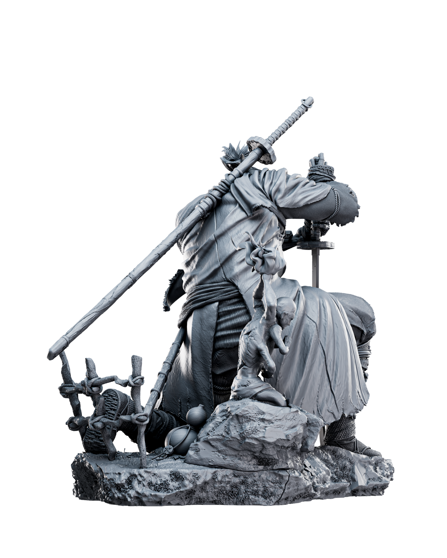 Sekiro Statue 3D-Printed Kit