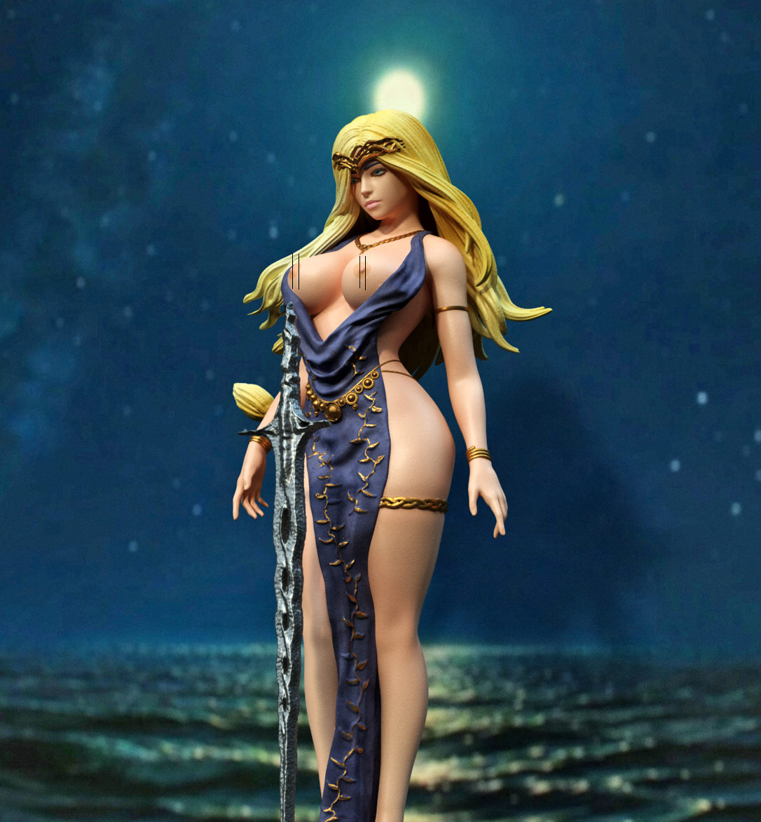Queen Marika Statue 3D-Printed Kit