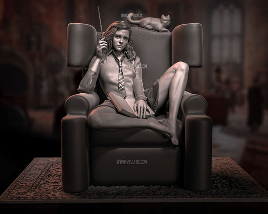 Hermione In The Common Room Statue