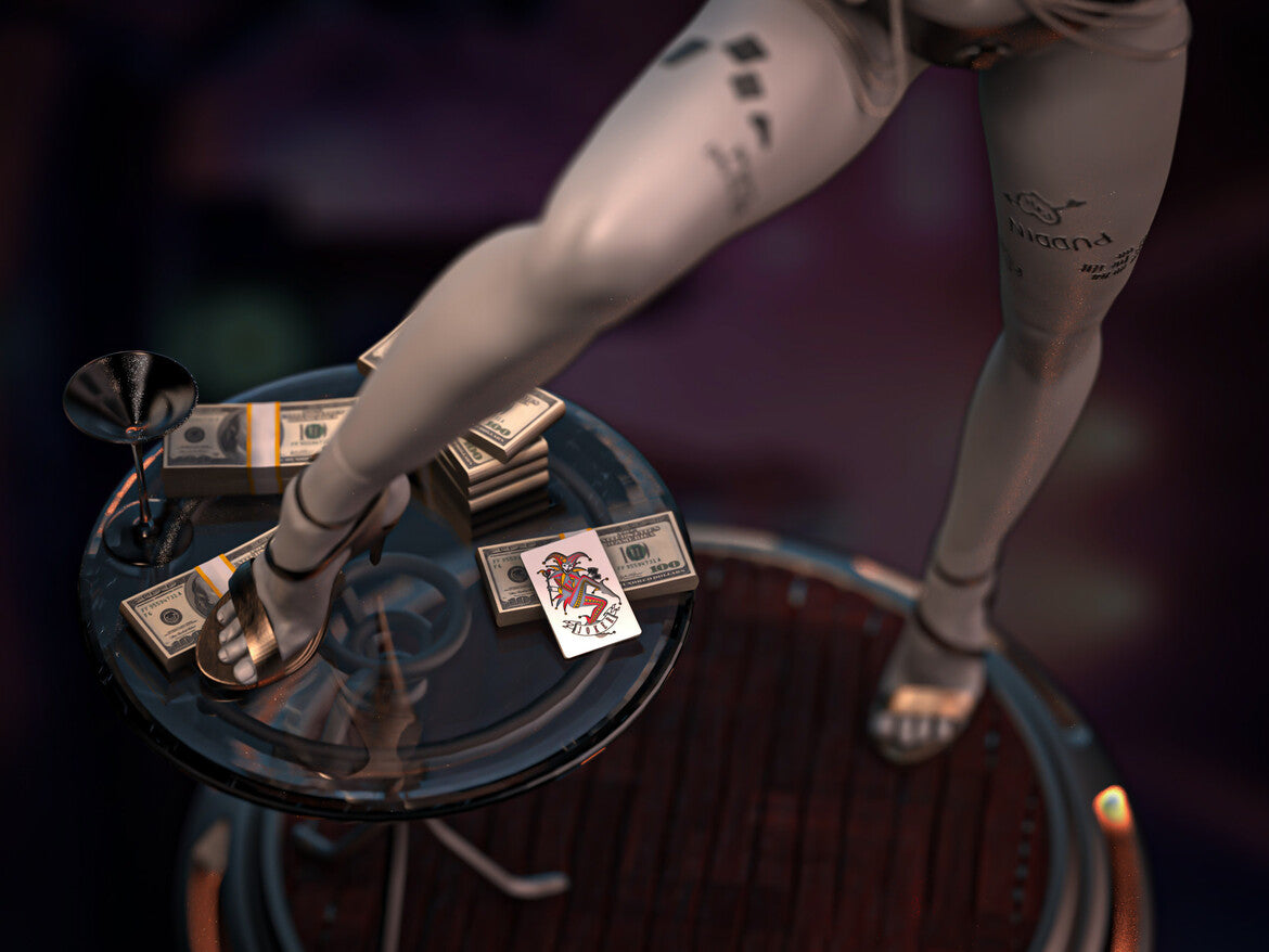 Gotham's Tease Harley Quinn Statue