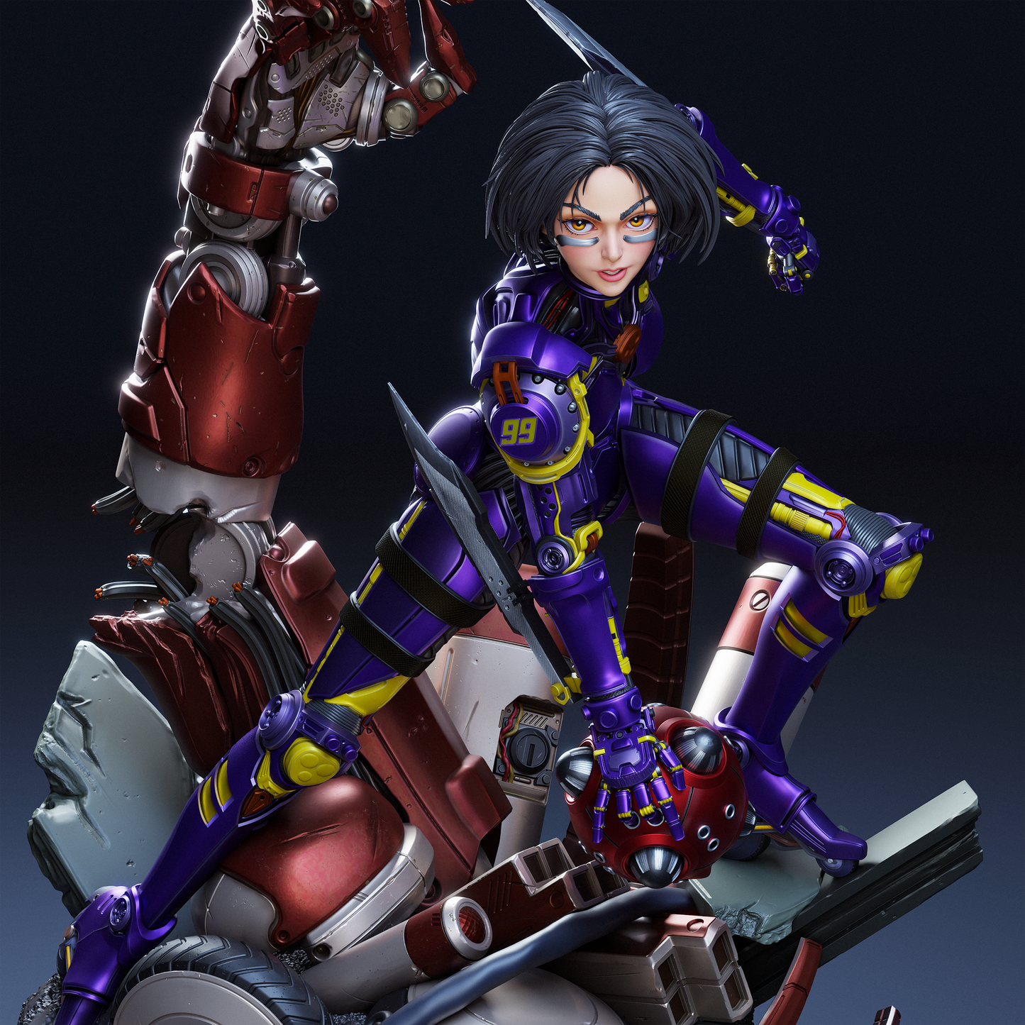 Alita Statue