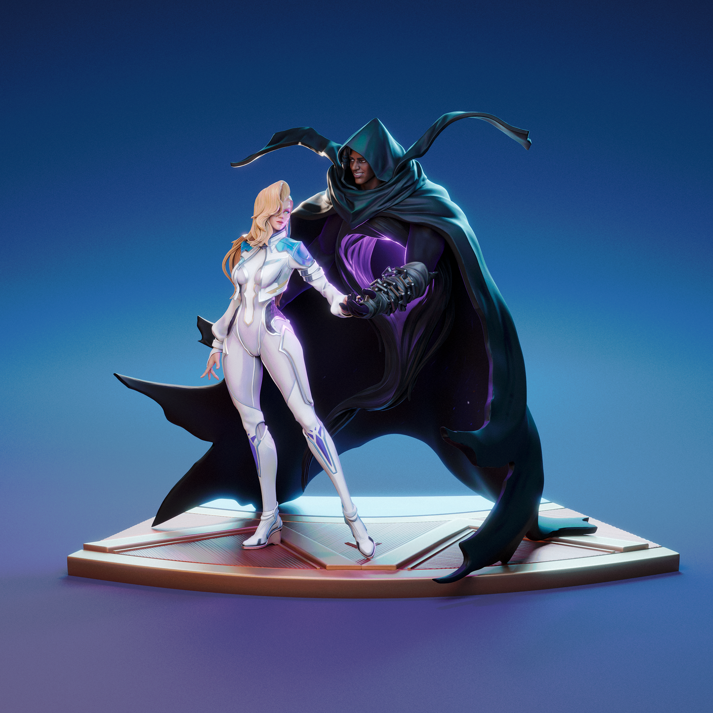 Cloak And Dagger Statue