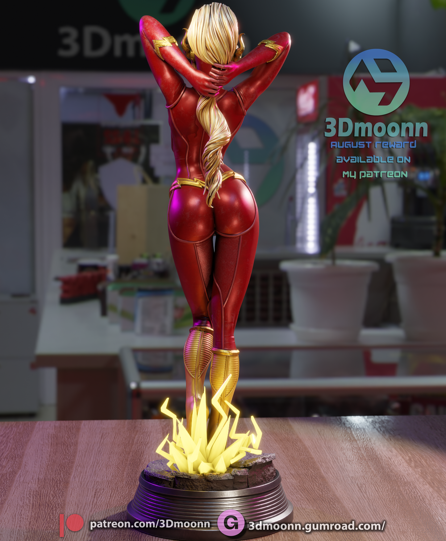 Lady Flash Statue
