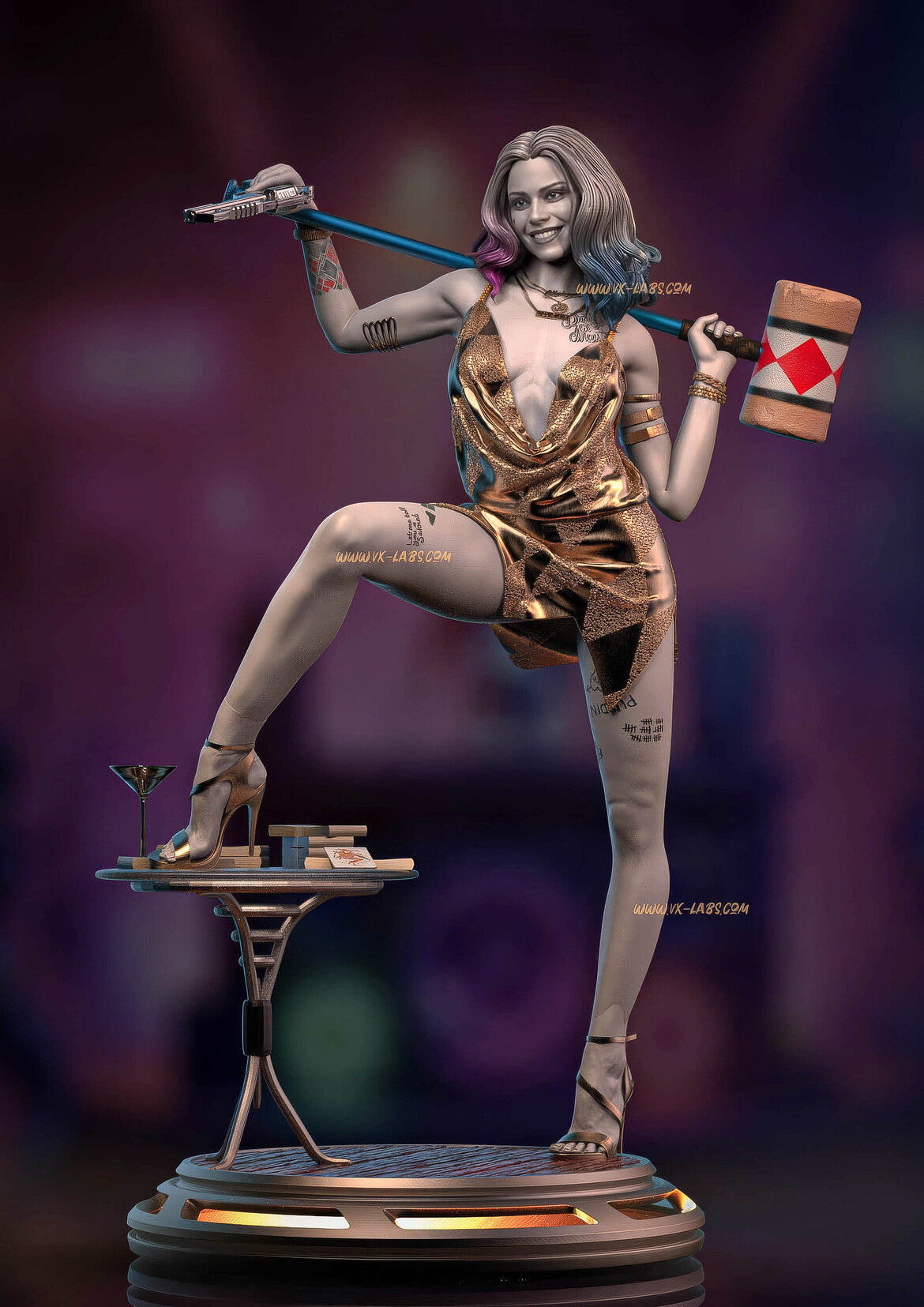 Gotham's Tease Harley Quinn Statue