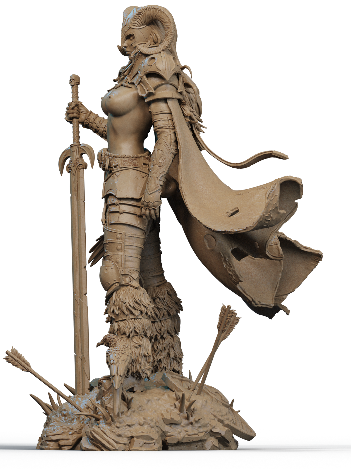 Warrior Of The North Statue 3D-Printed Kit