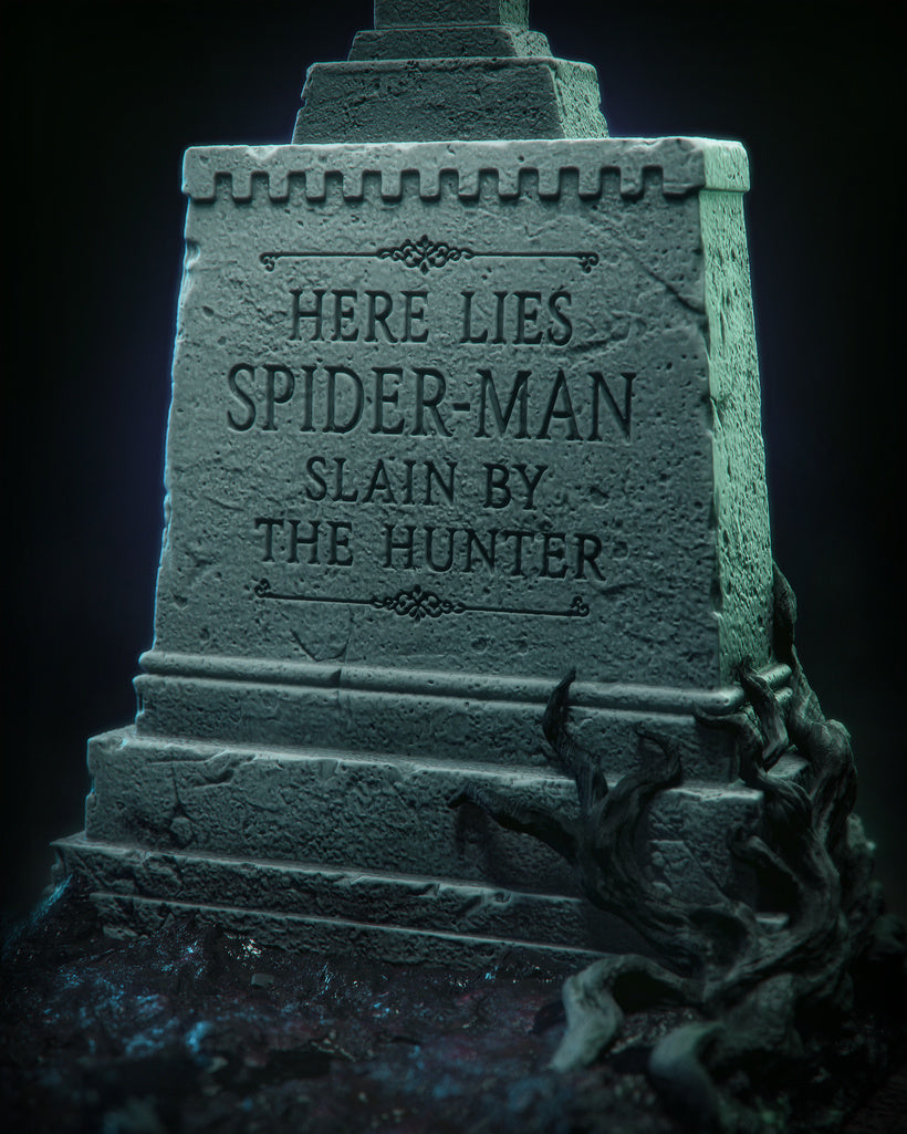 Symbiote Spiderman Statue 3D-Printed Kit