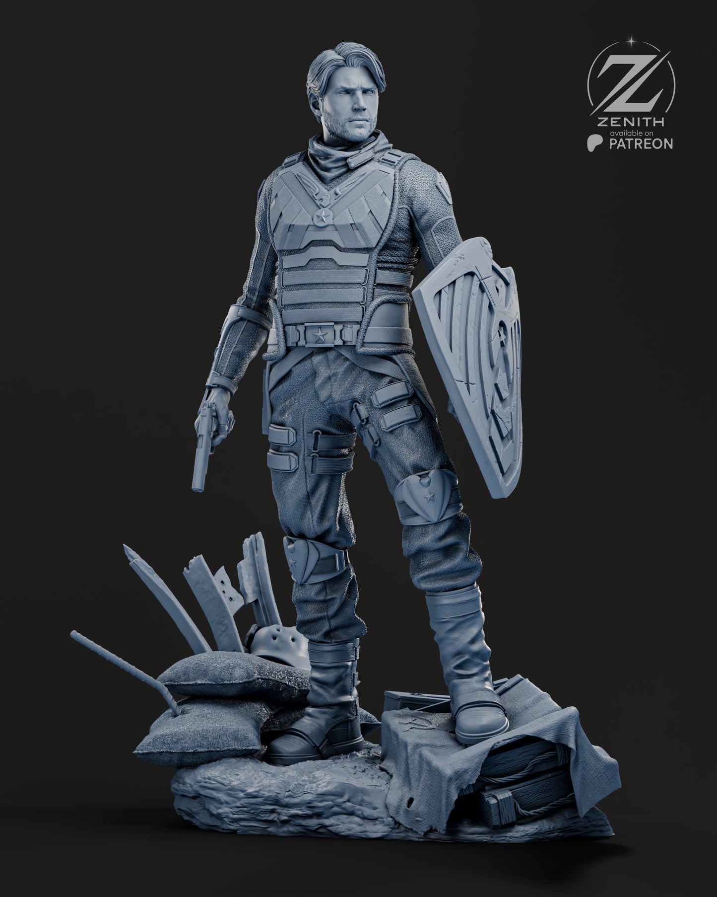 Soldier Boy Statue 3D-Printed Kit