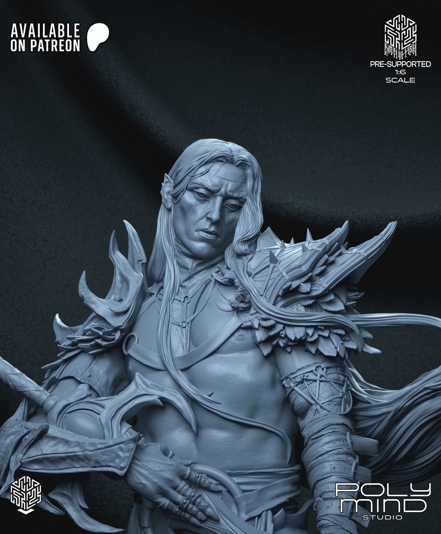 Elf King Statue 3D-Printed Kit