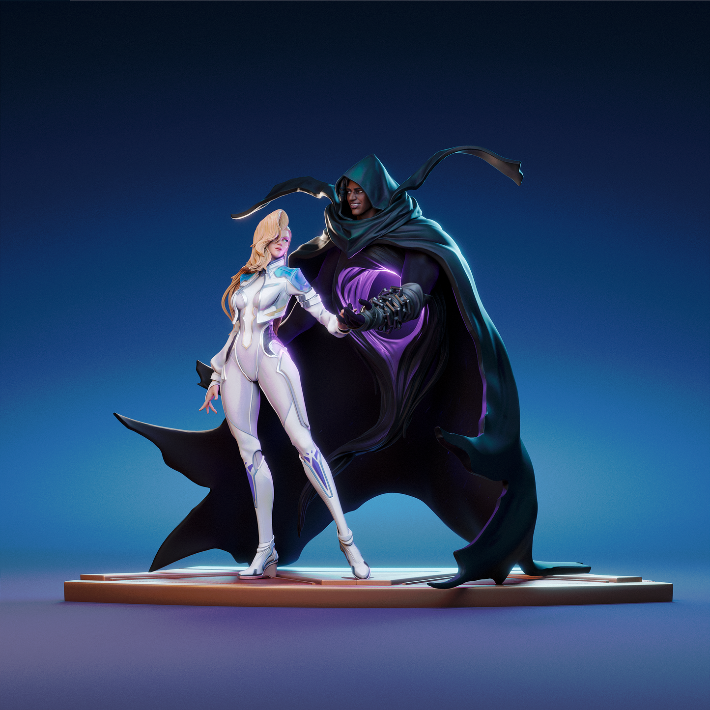 Cloak And Dagger Statue