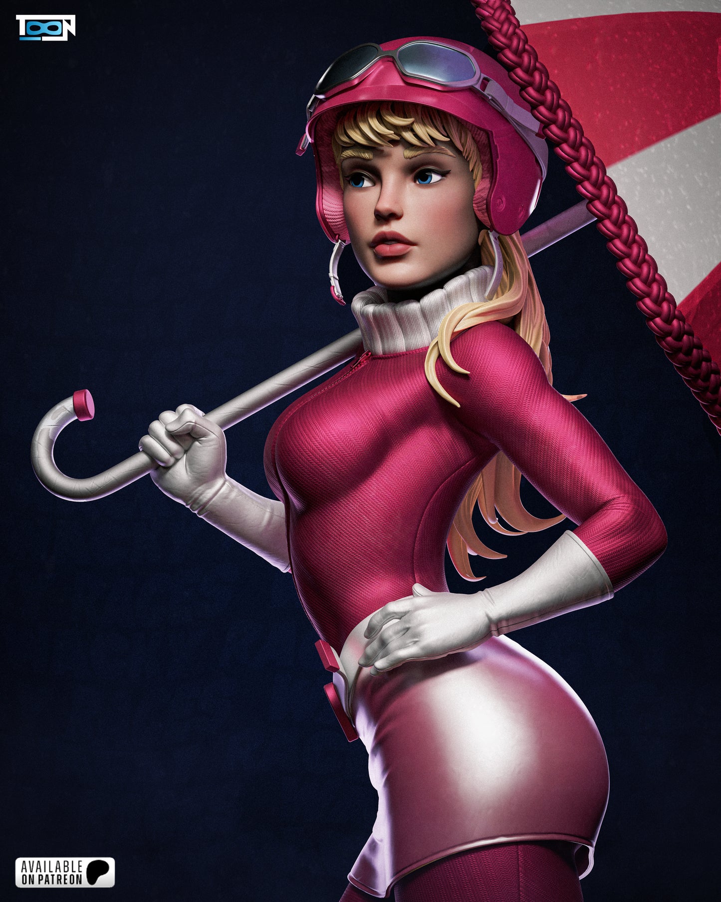 Penelope Pitstop Statue