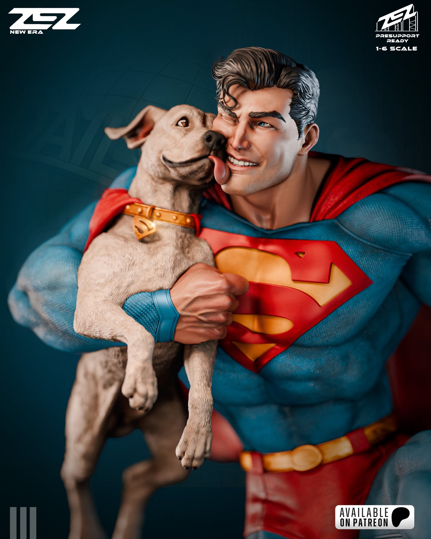 Superman And Krypto Statue