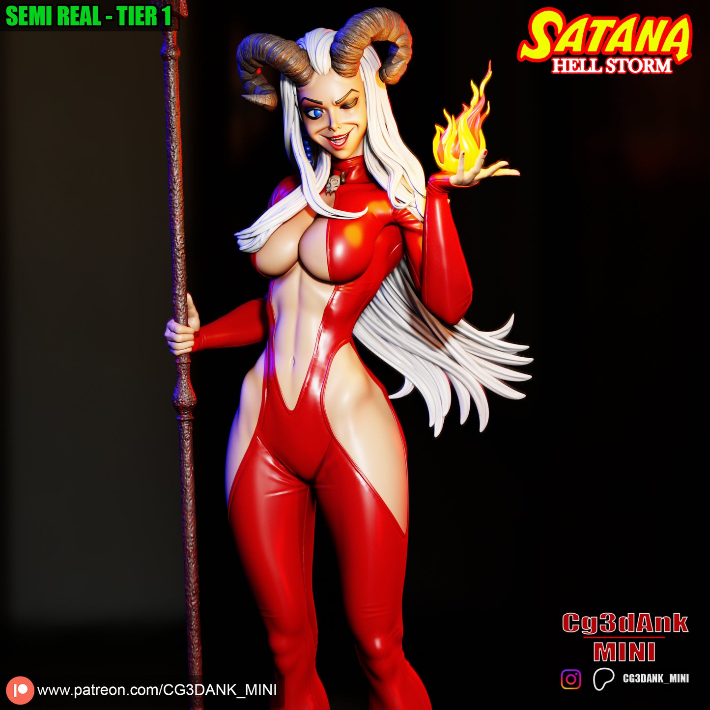 Satana Statue 3D-Printed Kit
