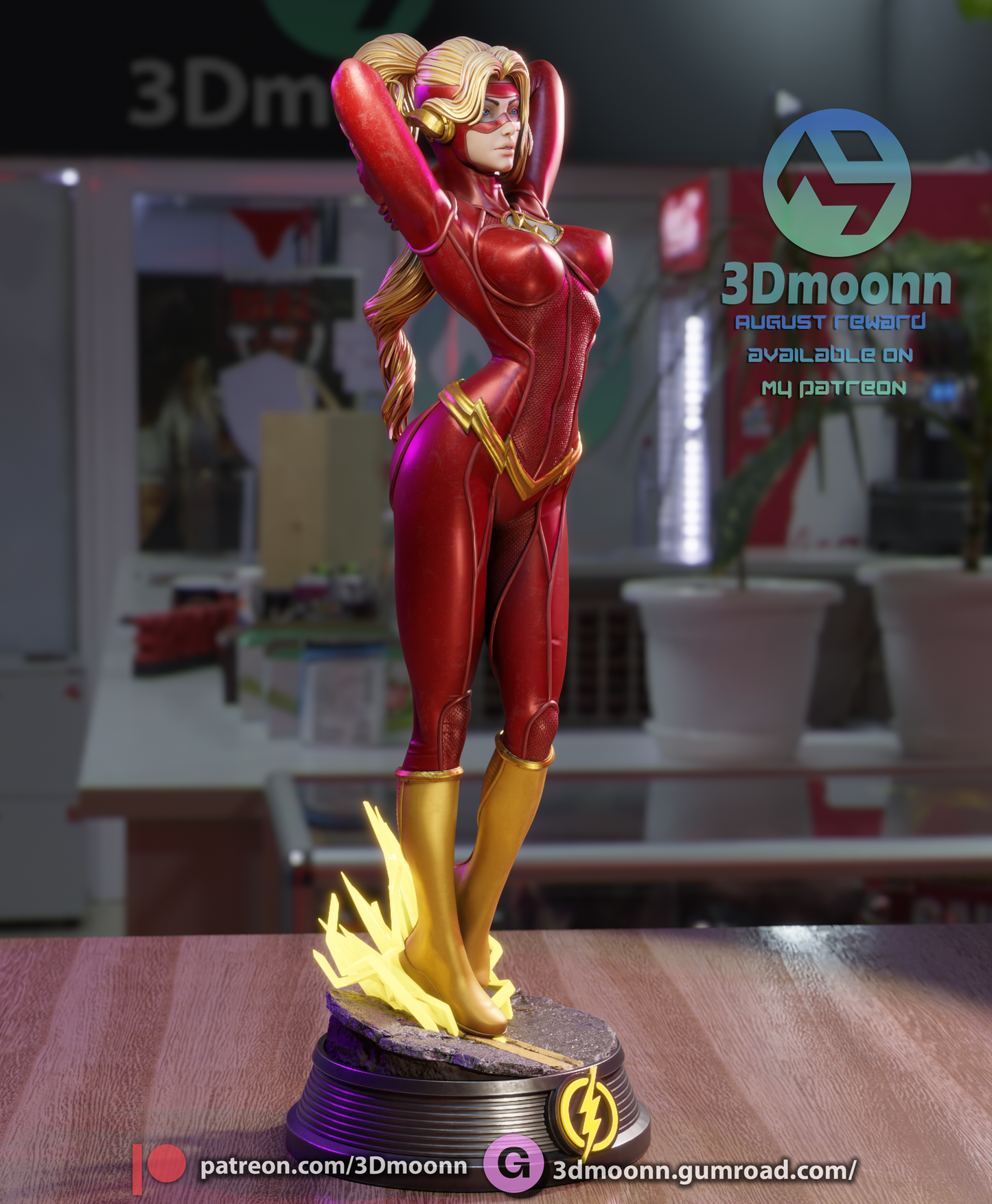 Lady Flash Statue