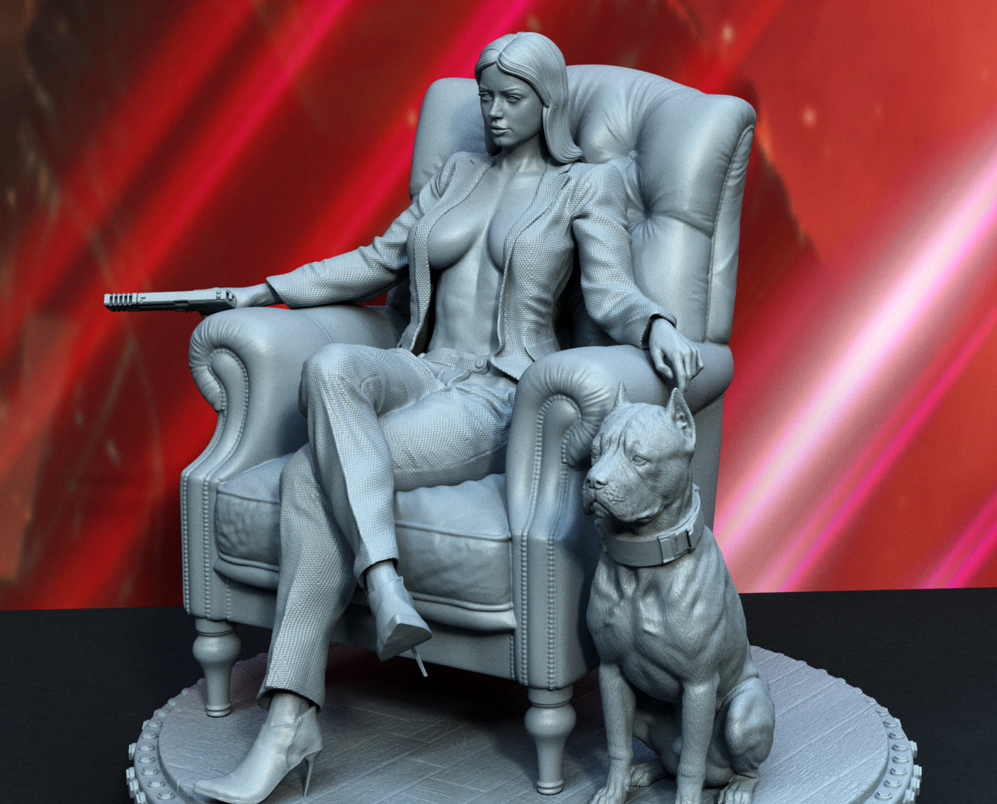Ballerina Statue 3D-Printed Kit
