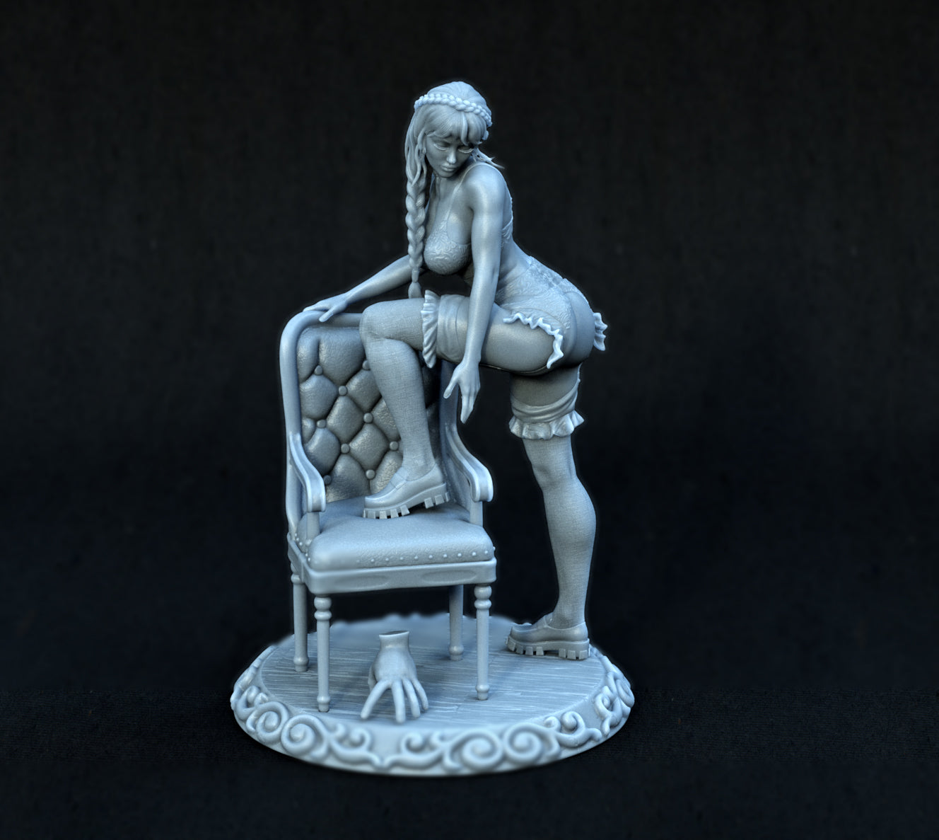 Wednesday Statue 3D-Printed Kit