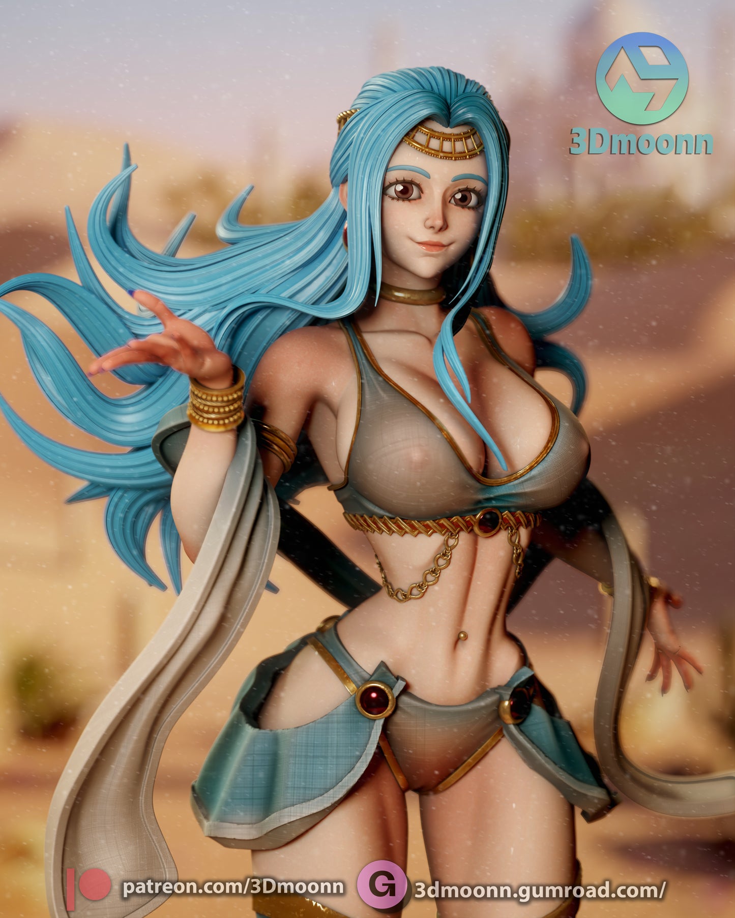Nefertari Vivi Statue 3D-Printed Kit