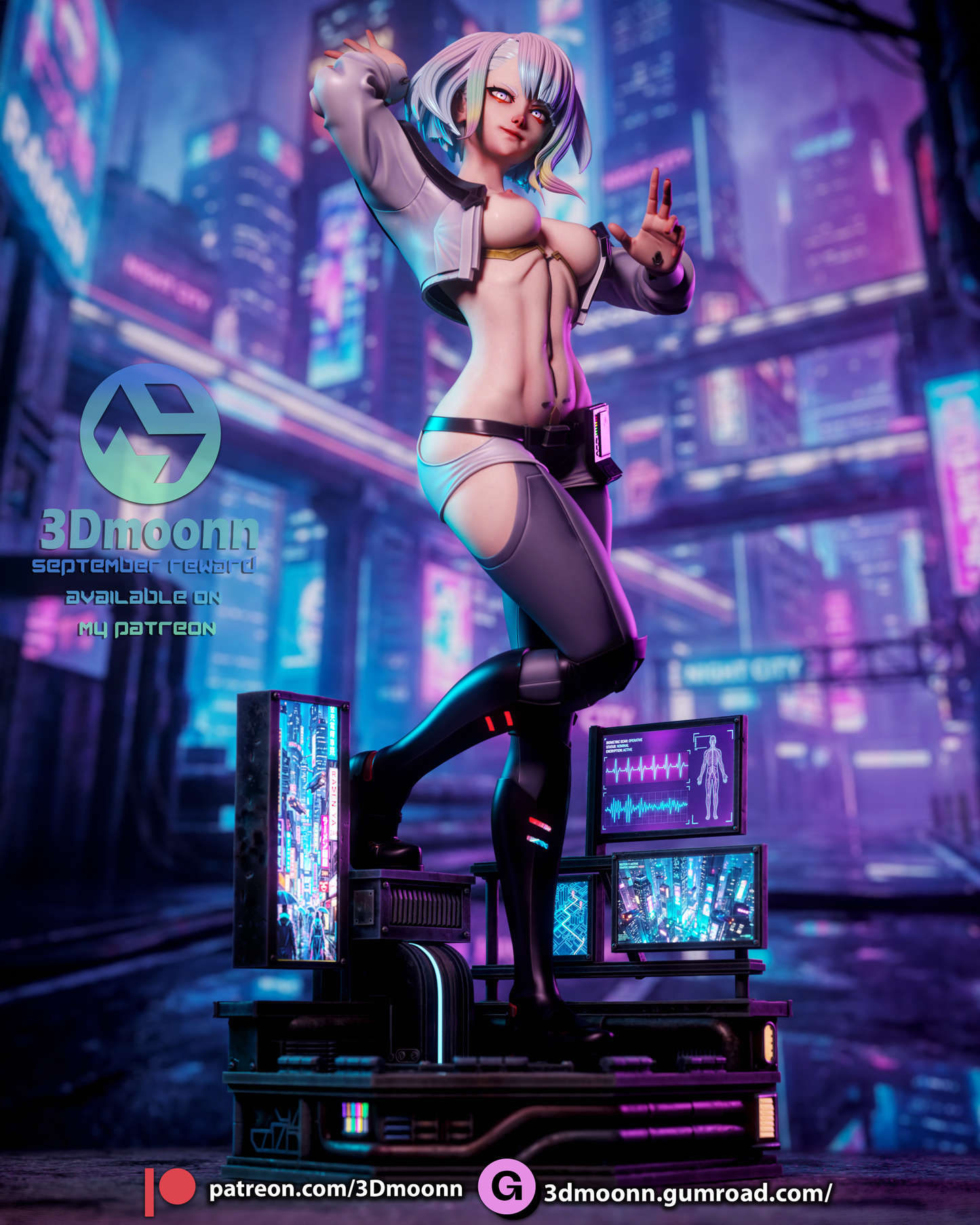 Lucy - Cyberpunk Edgerunners 3D-Printed Kit