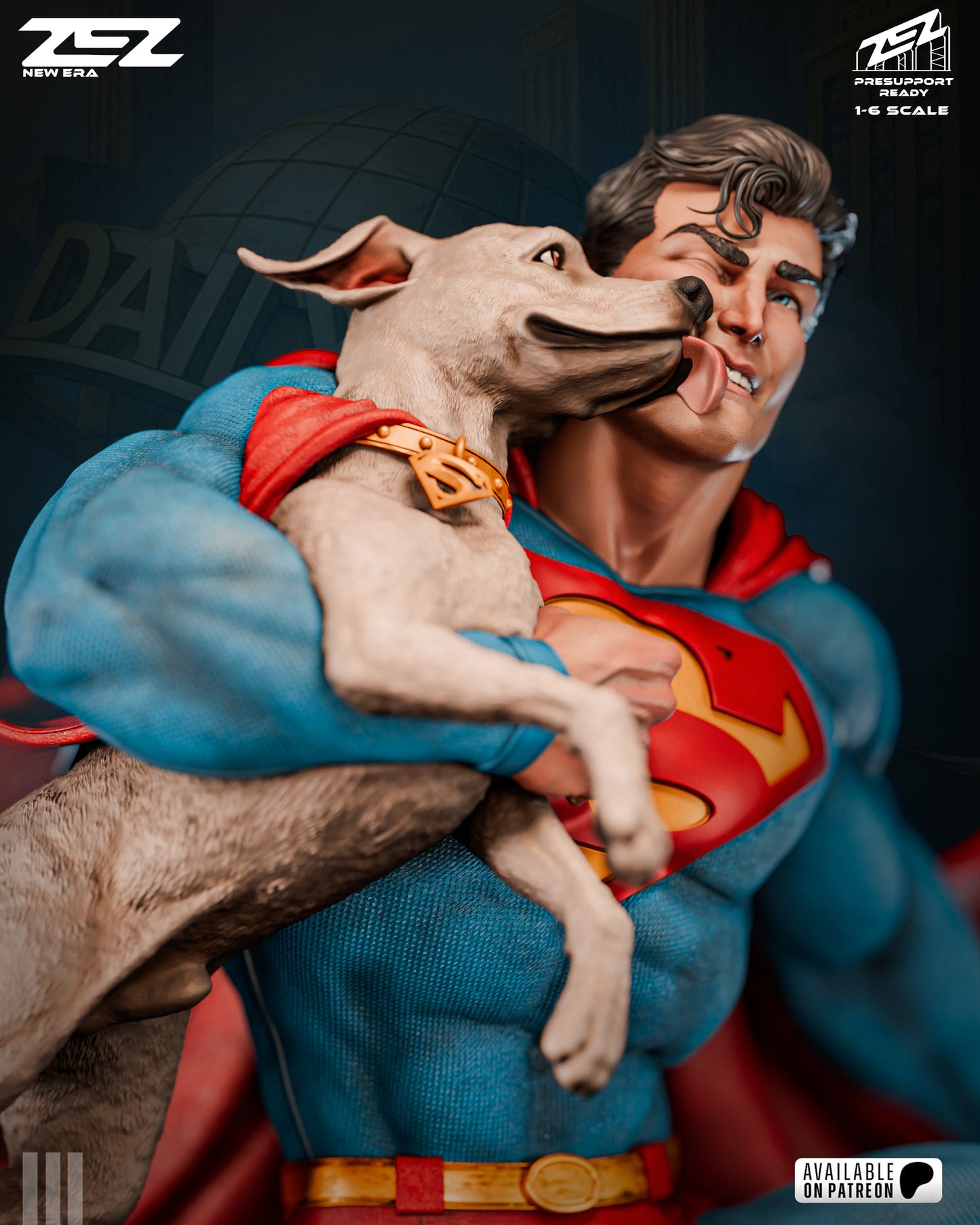 Superman And Krypto Statue