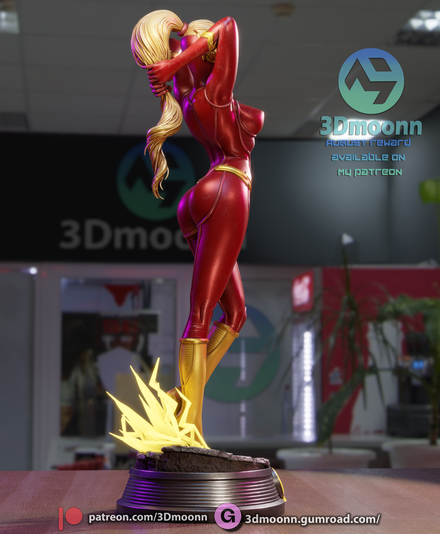 Lady Flash Statue