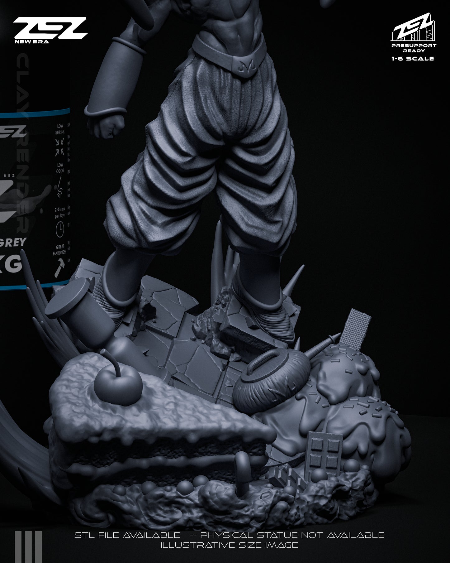Majin Boo Statue 3D-Printed Kit