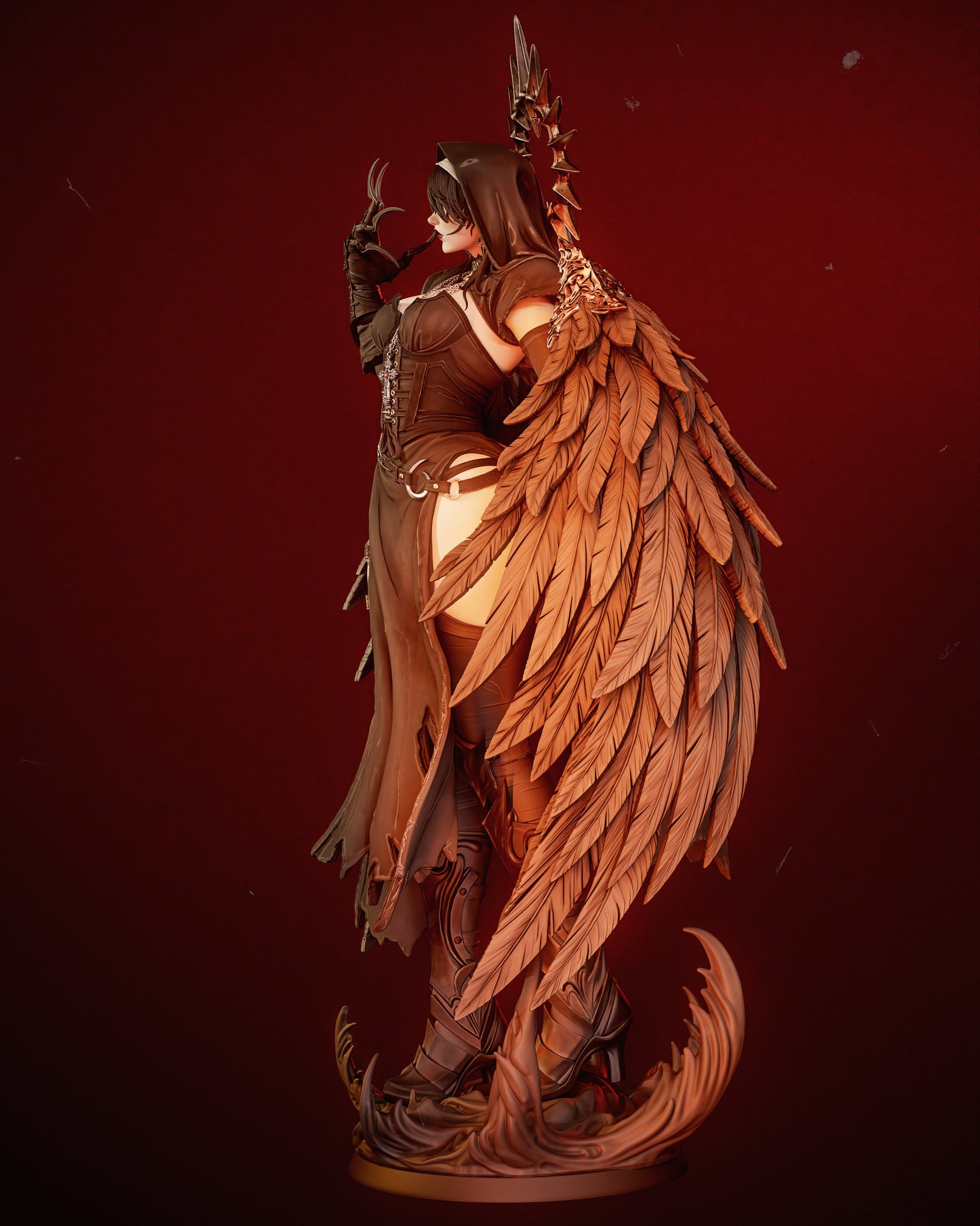 Corrupted Nun Statue 3D-Printed Kit