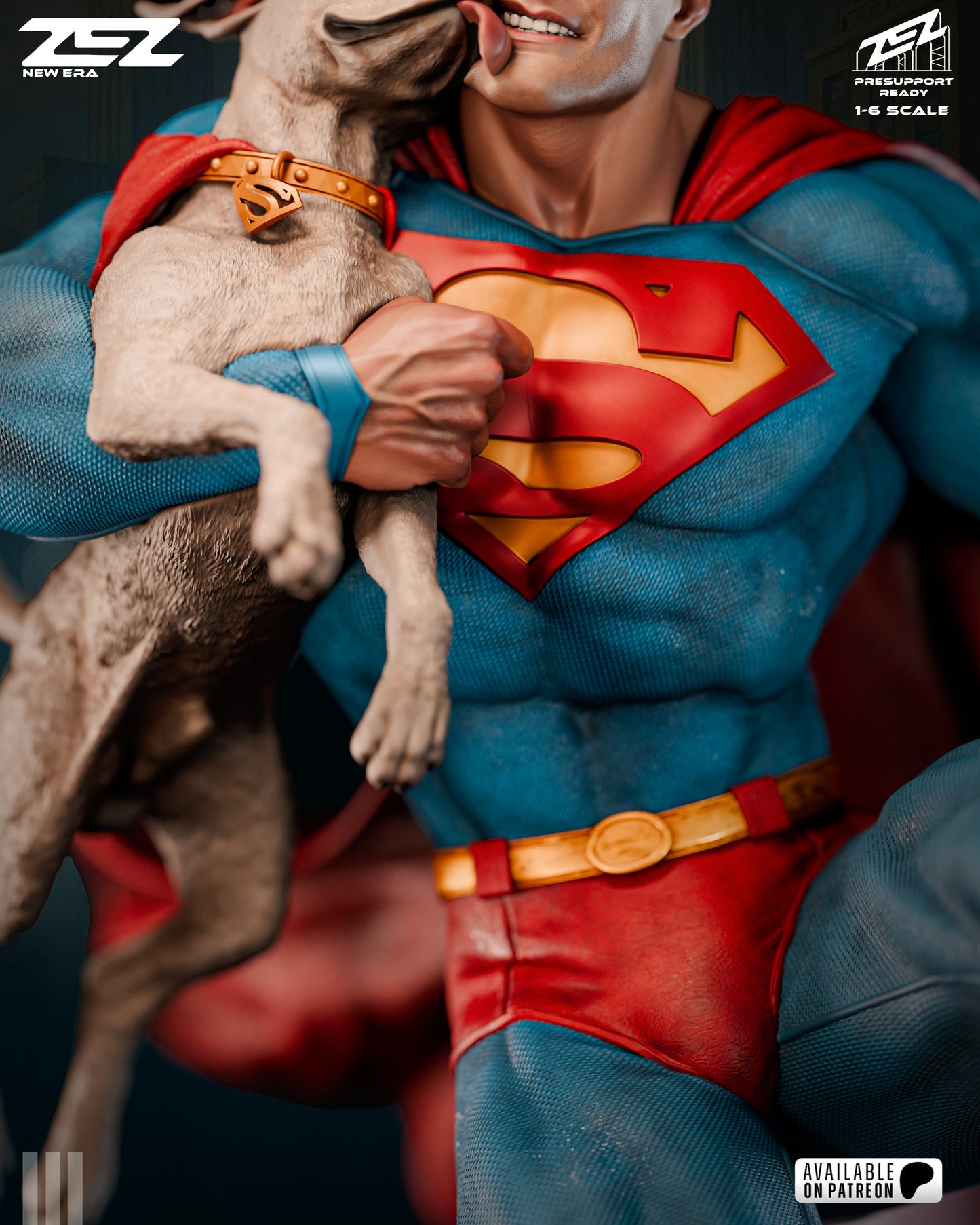 Superman And Krypto Statue