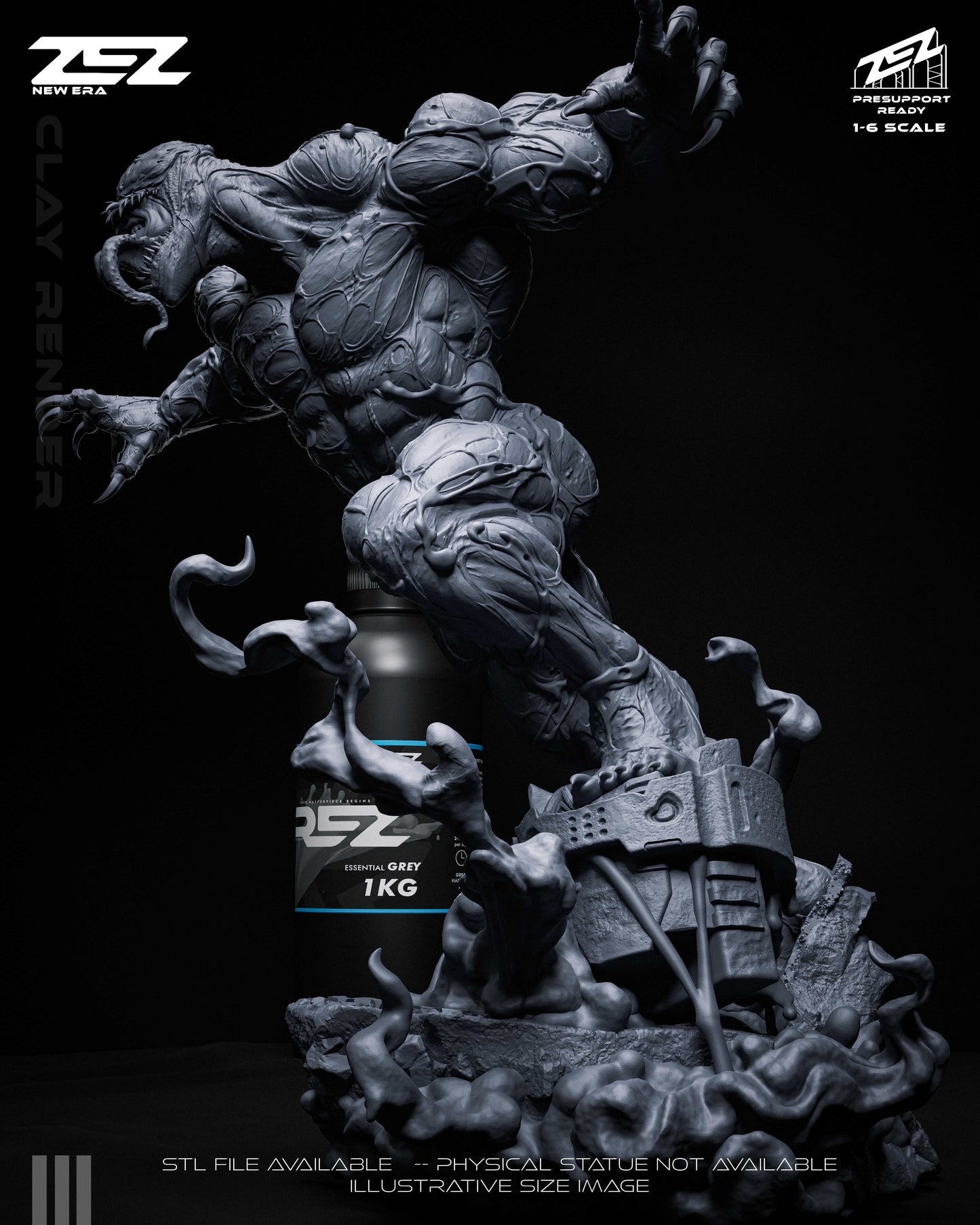 Venom Statue 3D-Printed Kit