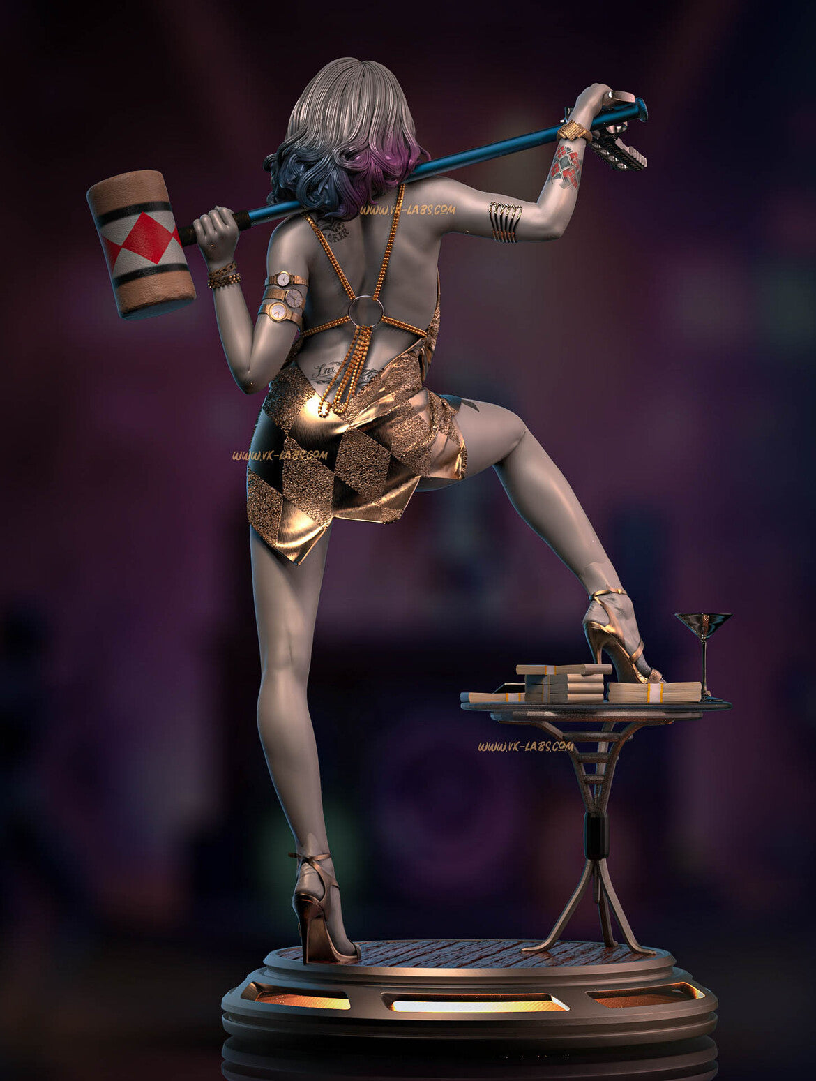 Gotham's Tease Harley Quinn Statue