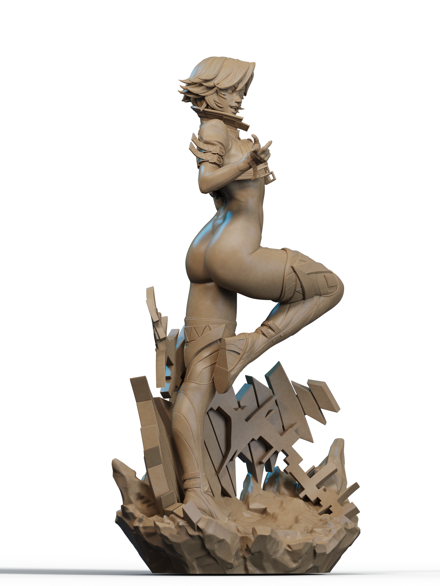 Luna Snow Statue 3D-Printed Kit