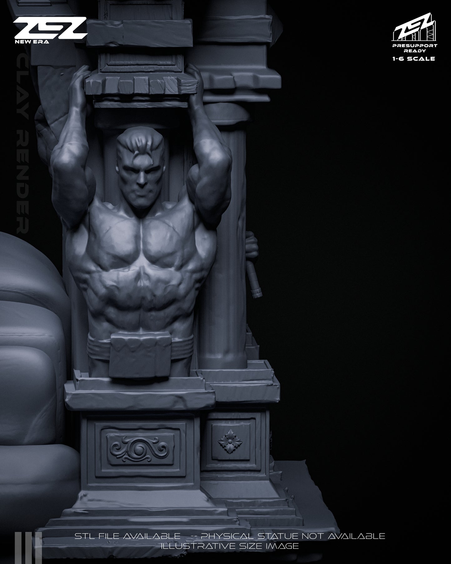 Kingpin Statue 3D-Printed Kit