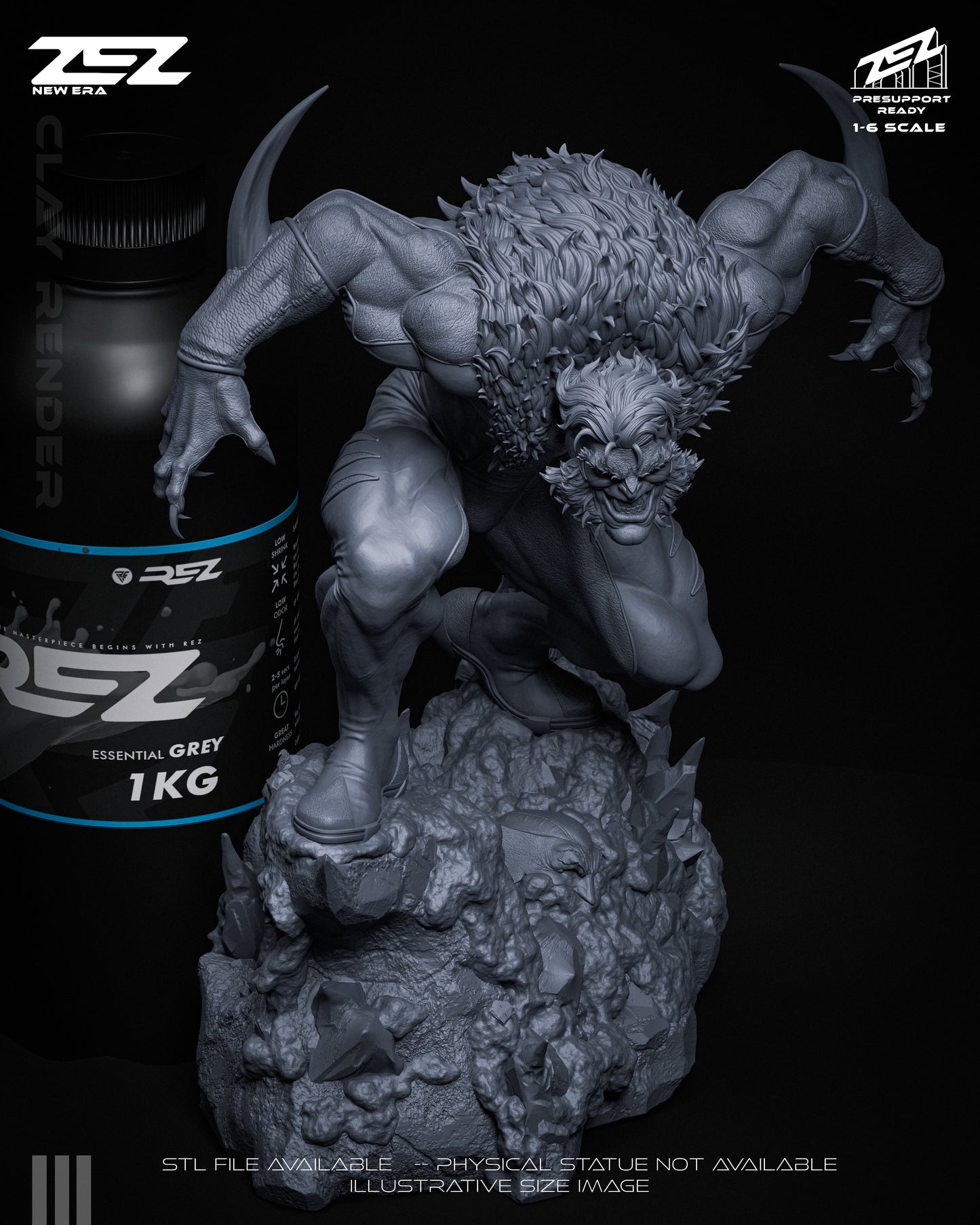 Sabretooth Statue 3D-Printed Kit