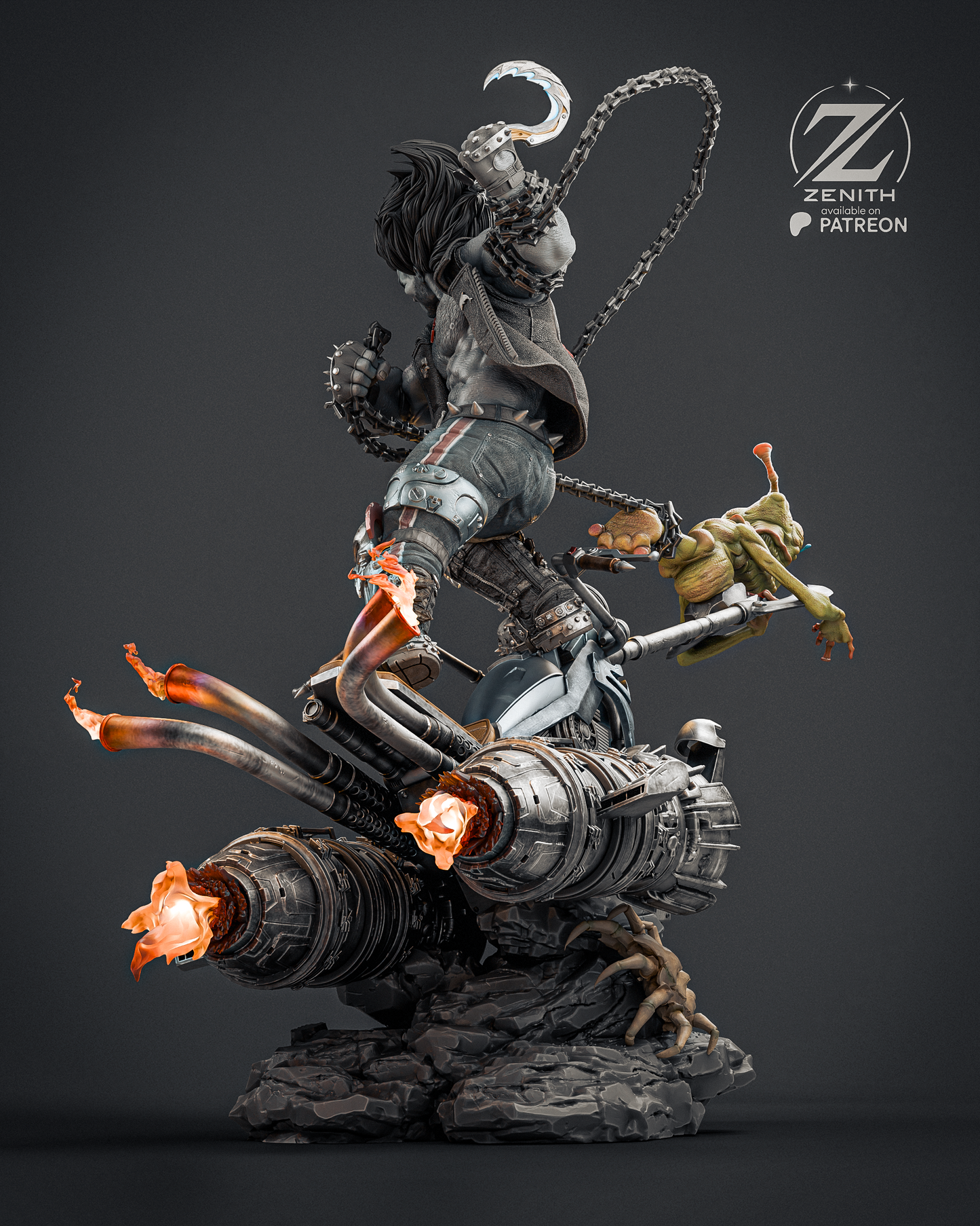 The Main Man (Lobo) Statue