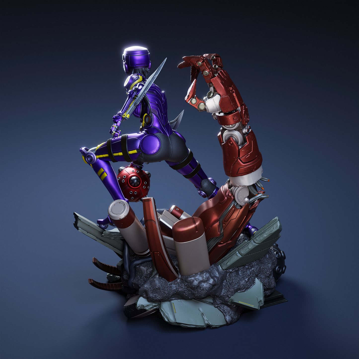Alita Statue