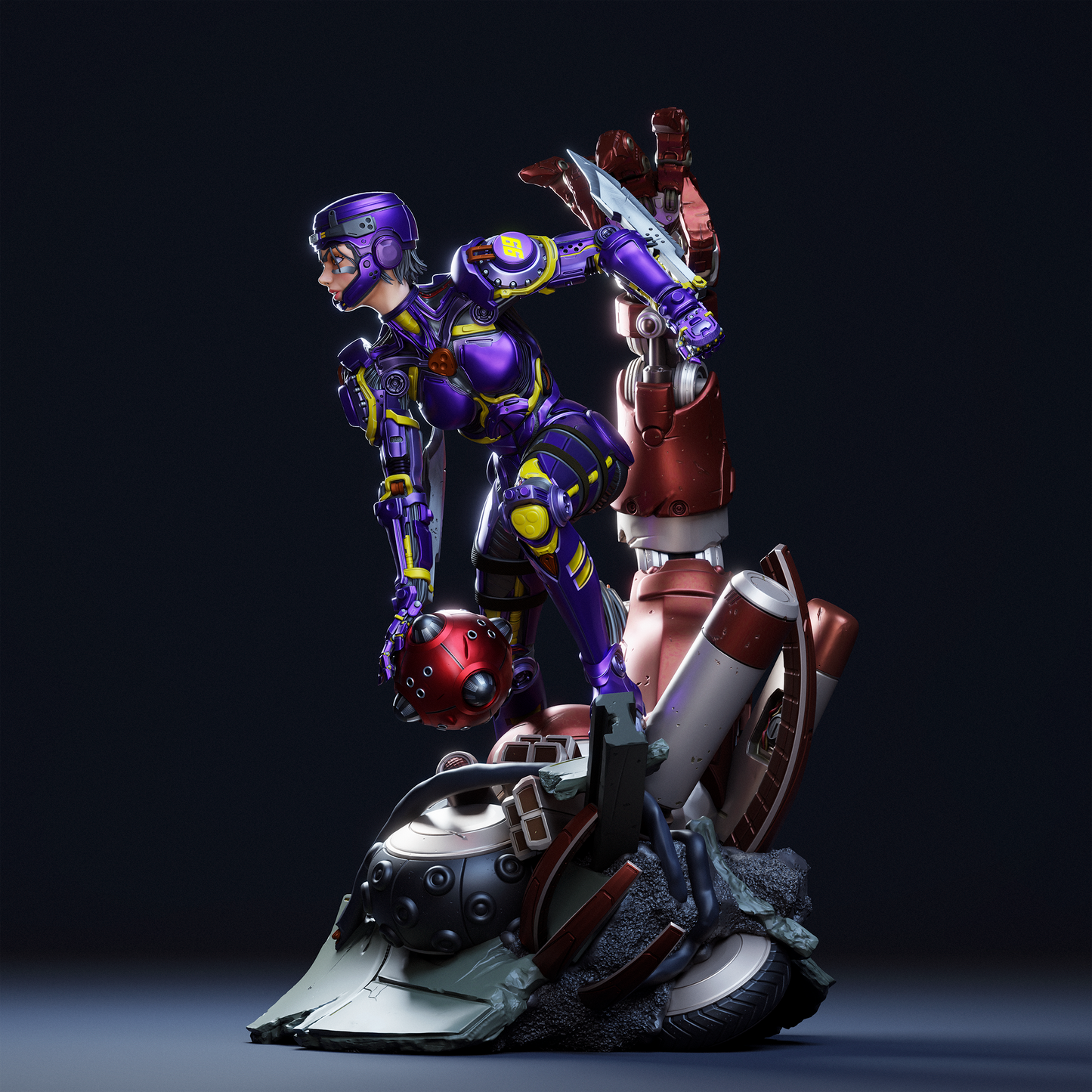 Alita Statue