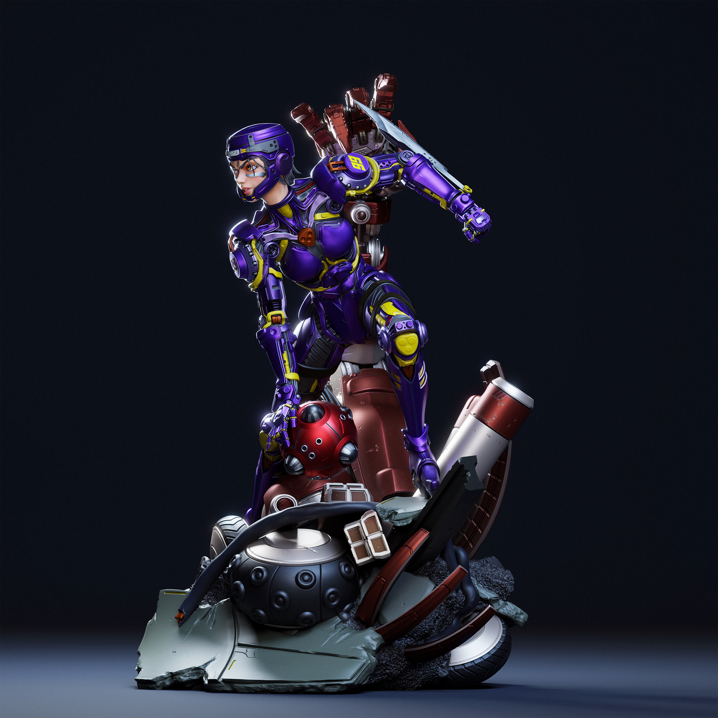 Alita Statue