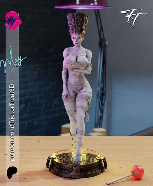 Bride Frankenstein Statue