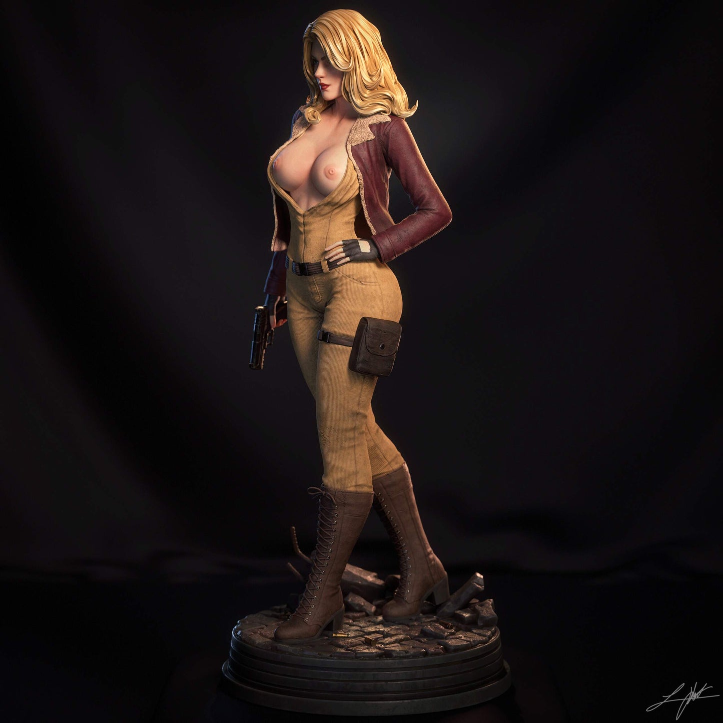 Cover Girl Statue 3D-Printed Kit