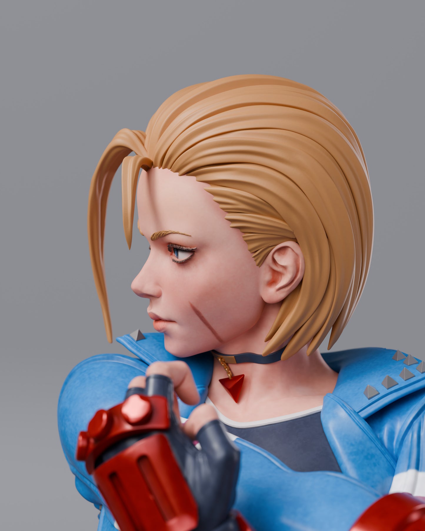 Cammy SF6 Statue 3D-Printed Kit