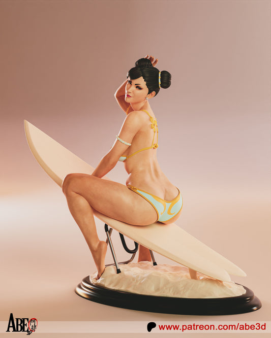 Chun-Li Surf Statue
