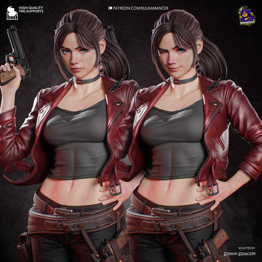 Claire Redfield Statue 3D-Printed Kit