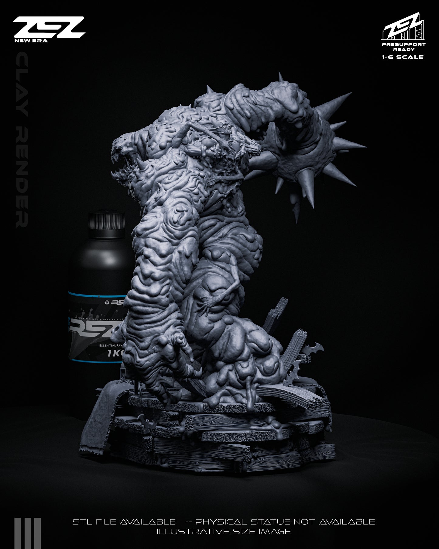 Clayface Statue 3D-Printed Kit