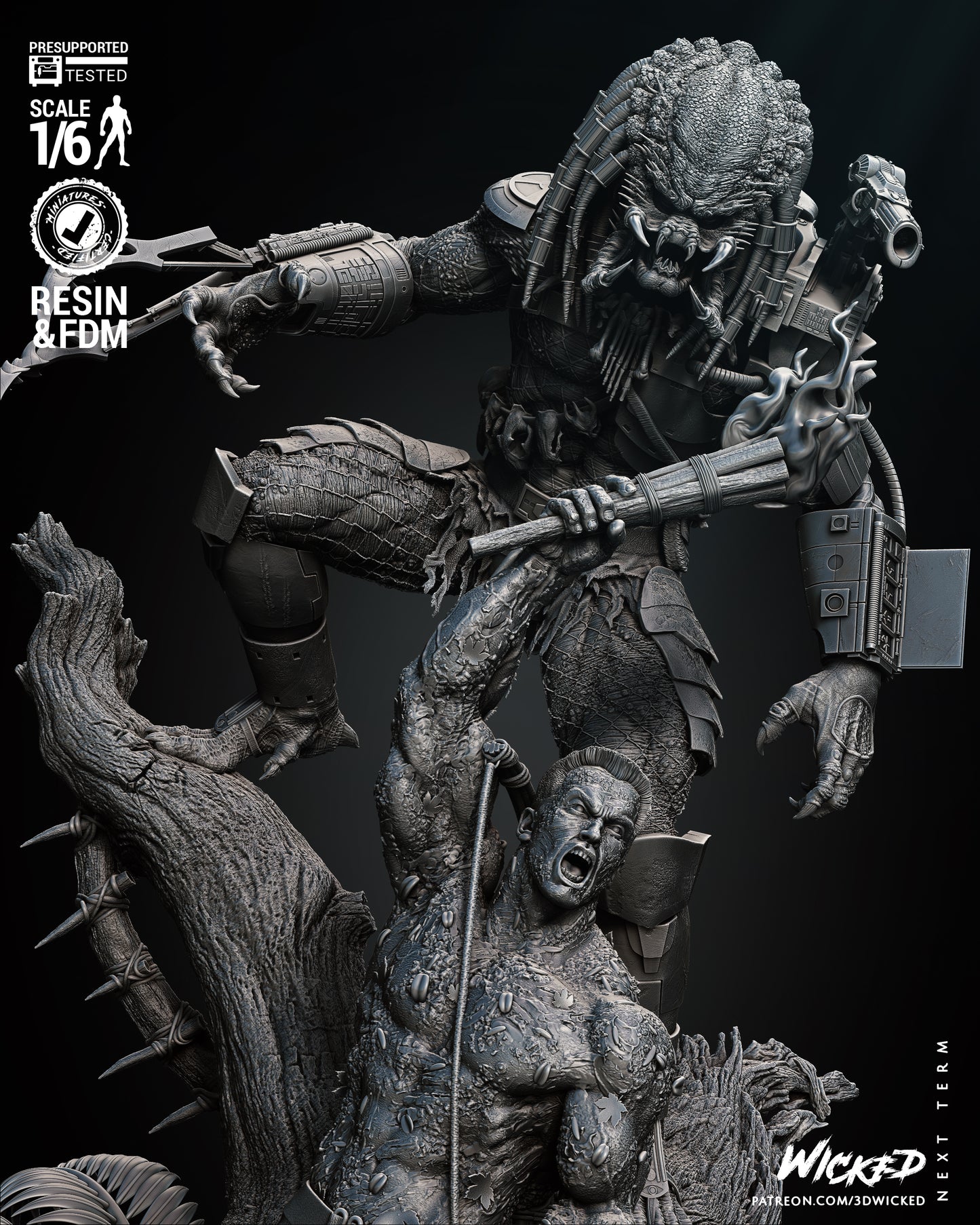 Predator And Dutch V2 Diorama