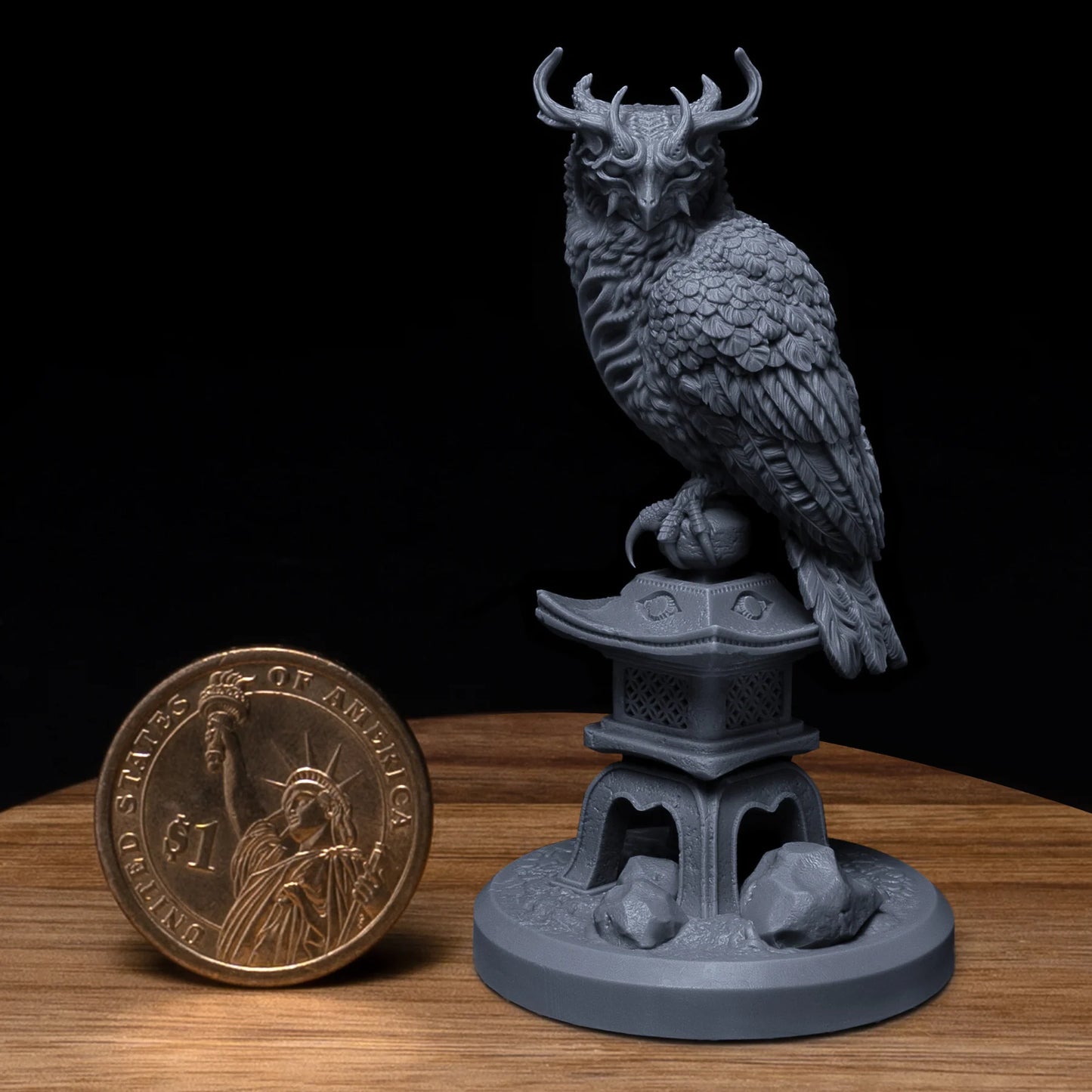 Kojiro - Owl Evolution Statue
